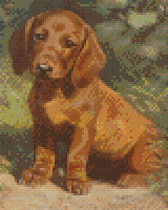 Puppy Four [4] Baseplate PixelHobby Mini-mosaic Art Kit